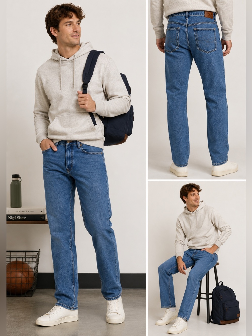 “L.L.Bean Classic Fit 100% Cotton Jeans 34x32‎ – Vintage-Style Straight Leg”